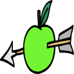 Apple with Arrow