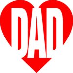 Dad - Heart Clip Art