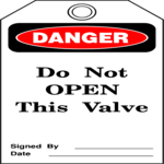 Don't Open Valve Clip Art
