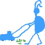 Mowing the Lawn Clip Art