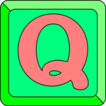 Button Q Clip Art