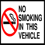 No Smoking in Vehicle
