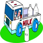 Truck - Milk Clip Art