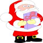 Santa with Gift