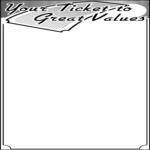 Your Ticket To Values Frame Clip Art