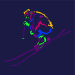 Skier 26 Clip Art