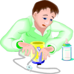Father - Tired Clip Art