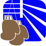 Boxing - Ring & Gloves Clip Art