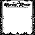 Boss' Day Frame 2 Clip Art
