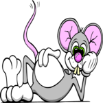 Mouse Relaxing Clip Art