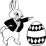 Bunny & Egg 1 Clip Art