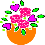 Hearts & Flowers Clip Art