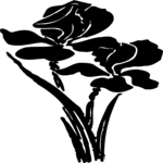 Flowers - Silhouette 5 Clip Art