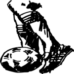 Soccer - Player 24 Clip Art