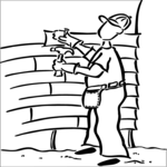 Man Installing Siding