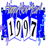 Happy New Year - 1997 Clip Art