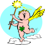 Cherub with Magic Wand