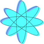 Atom Symbol 8 Clip Art