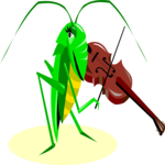 Fiddler - Grasshopper Clip Art