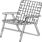 Lawn Chair - Folding Clip Art