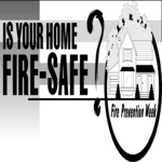 Fire-Safe Home Clip Art