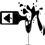 Wine & Glass 01 Clip Art