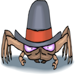 Crab with Top Hat 2 Clip Art