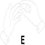Sign Language E Clip Art