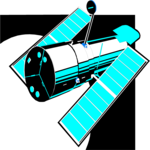 Telescope - Hubble 1 Clip Art