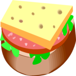 Sandwich - Open Faced 1 Clip Art