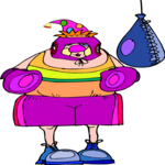 Clown with Boxing Gloves