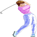 Golfer 33 Clip Art