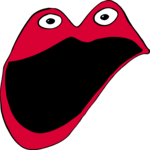 Lipface Excited Clip Art