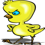 Chick - Angry 1 Clip Art