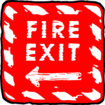 Fire Exit 3 Clip Art