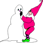 Santa & Snowman Clip Art