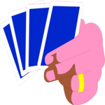 Holding Cards Clip Art