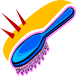 Hairbrush 09 Clip Art