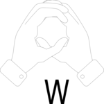 Sign Language W