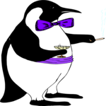 Penguin with Drink & Cigar