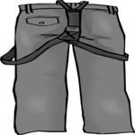 Pants with Suspenders Clip Art