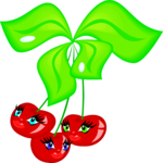 Cherries - Happy Clip Art
