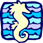 Seahorse 3 Clip Art