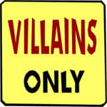 Villains Only Clip Art