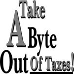 Take Byte Out of Taxes Clip Art