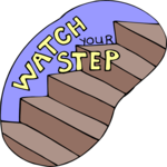 Watch Your Step 4 Clip Art