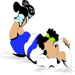 Rugby Player 07 Clip Art