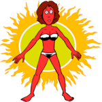 Sunburn - Woman 1