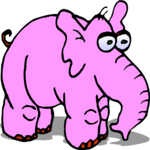 Elephant - Pink 1