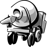 Cement Truck 2 Clip Art